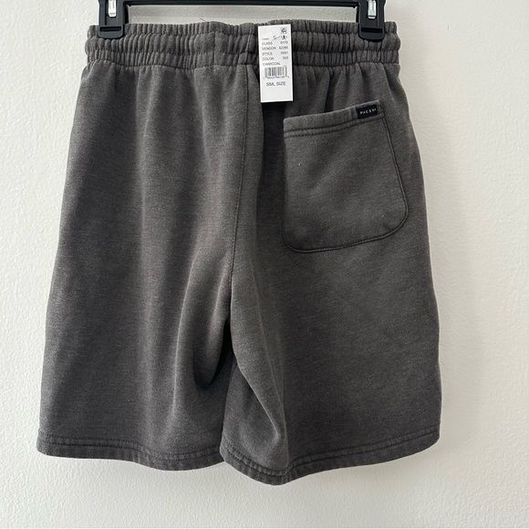 NWT PacSun Fleece Volley Shorts Charcoal Casual Sweat Shorts SZ Small - Picture 7 of 9